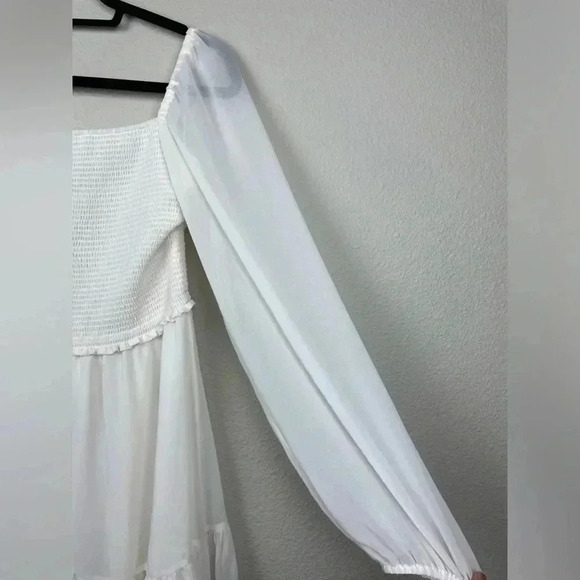 WILFRED Women's Large Tempest Mini Dress Light Birch NWT Bridal Bride Wedding - Picture 7 of 16